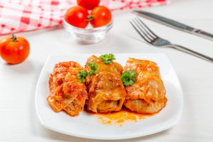 Vegan Cabbage Rolls ( Using Beyond Meat: Grounds)